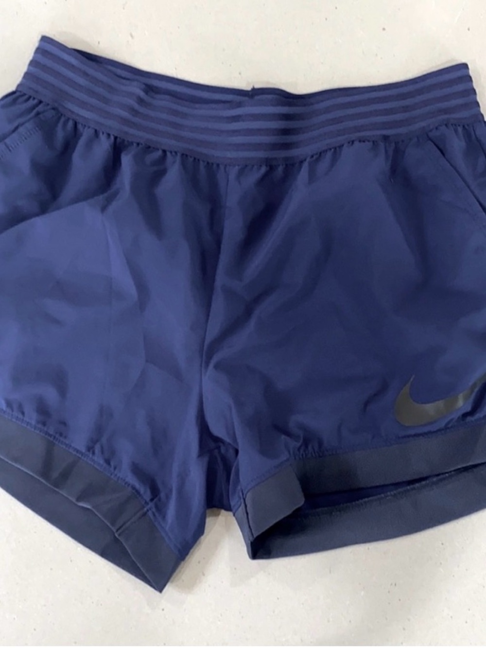 Nike Women's Navy Blue Athletic Shorts